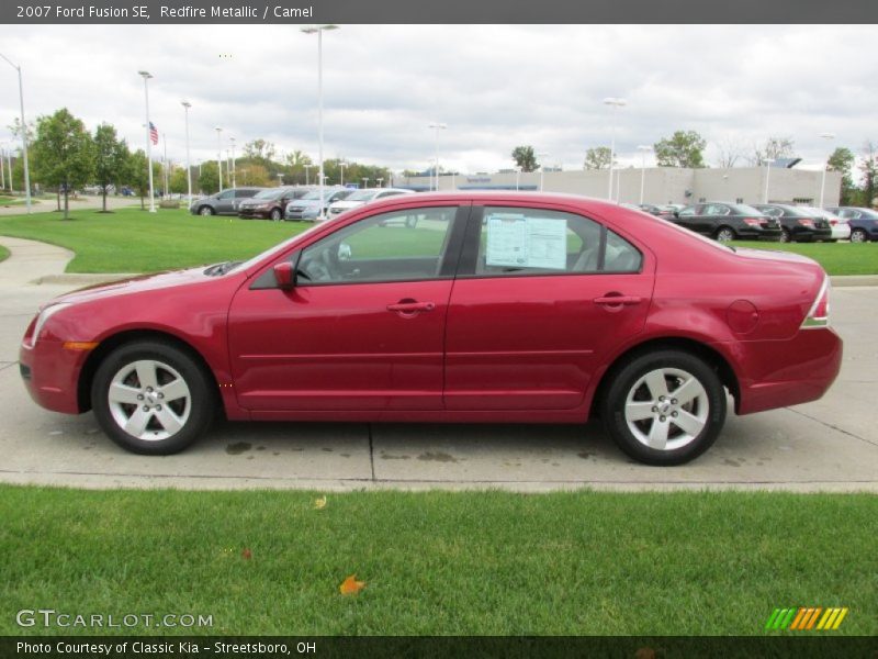 Redfire Metallic / Camel 2007 Ford Fusion SE