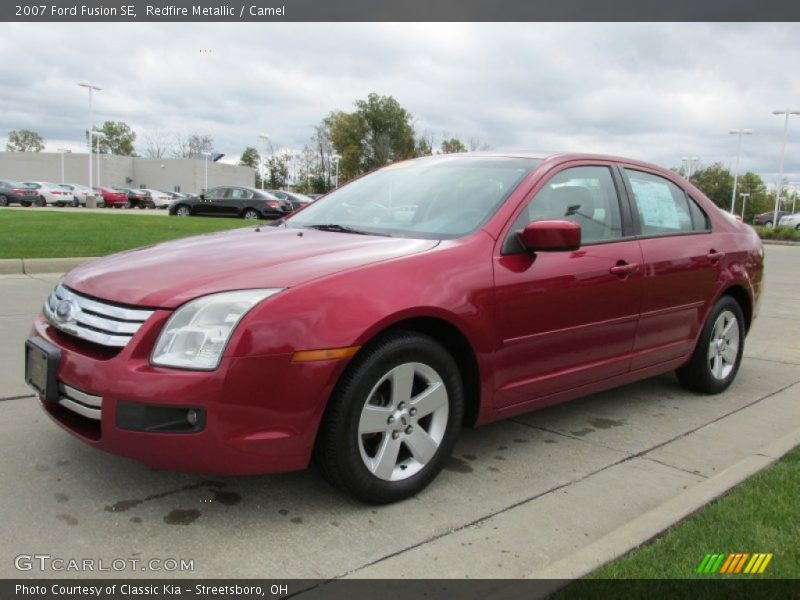 Redfire Metallic / Camel 2007 Ford Fusion SE