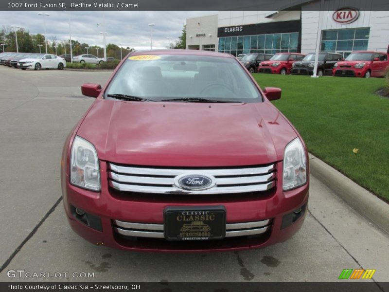 Redfire Metallic / Camel 2007 Ford Fusion SE