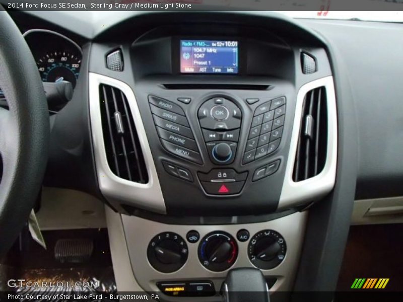 Sterling Gray / Medium Light Stone 2014 Ford Focus SE Sedan