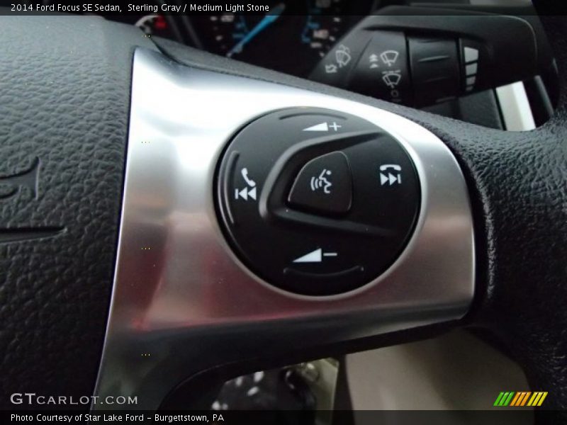 Sterling Gray / Medium Light Stone 2014 Ford Focus SE Sedan