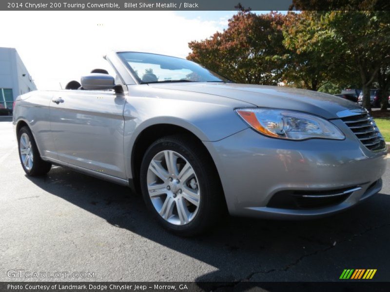 Billet Silver Metallic / Black 2014 Chrysler 200 Touring Convertible