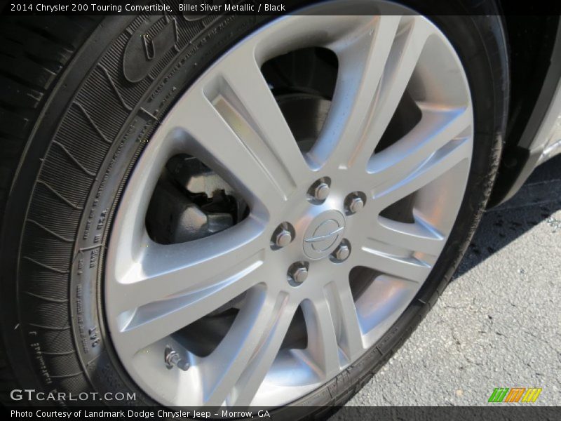 Billet Silver Metallic / Black 2014 Chrysler 200 Touring Convertible