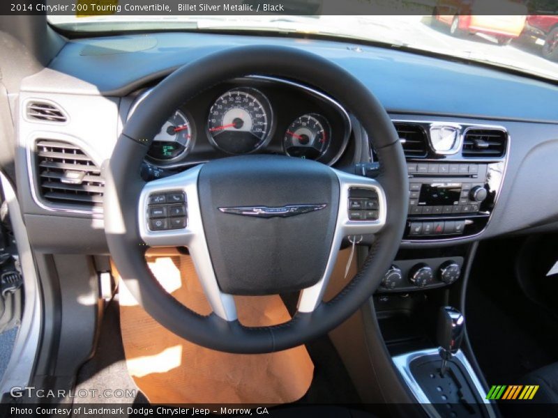 Billet Silver Metallic / Black 2014 Chrysler 200 Touring Convertible