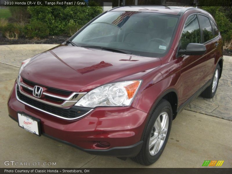 Tango Red Pearl / Gray 2010 Honda CR-V EX