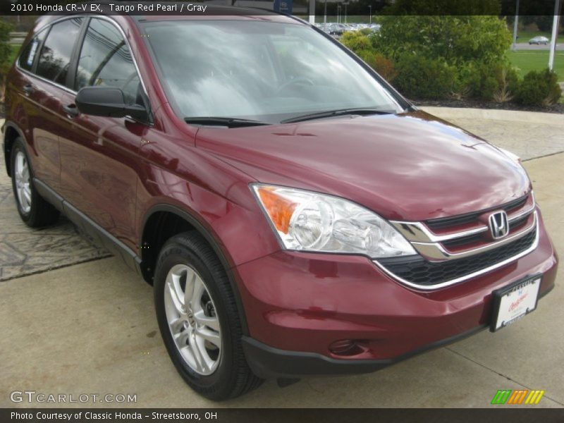 Tango Red Pearl / Gray 2010 Honda CR-V EX