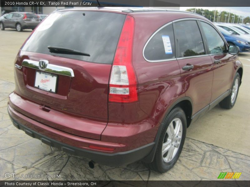 Tango Red Pearl / Gray 2010 Honda CR-V EX