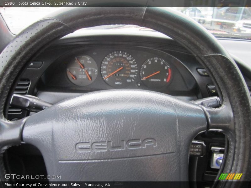 Super Red / Gray 1990 Toyota Celica GT-S