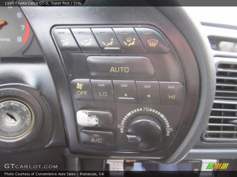 Super Red / Gray 1990 Toyota Celica GT-S