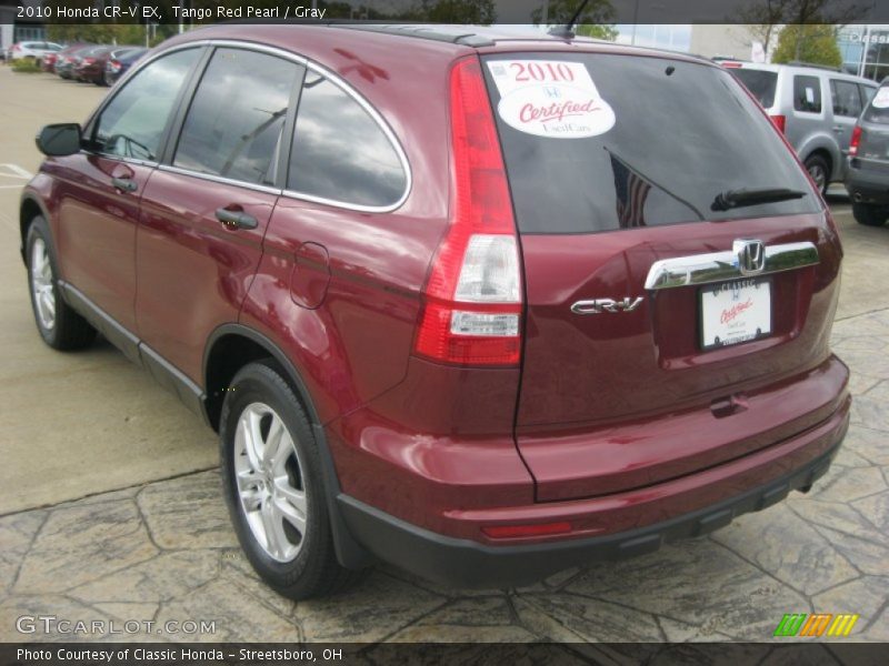 Tango Red Pearl / Gray 2010 Honda CR-V EX