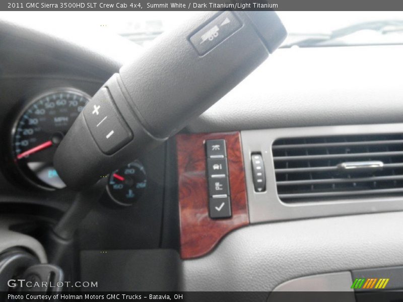 Summit White / Dark Titanium/Light Titanium 2011 GMC Sierra 3500HD SLT Crew Cab 4x4