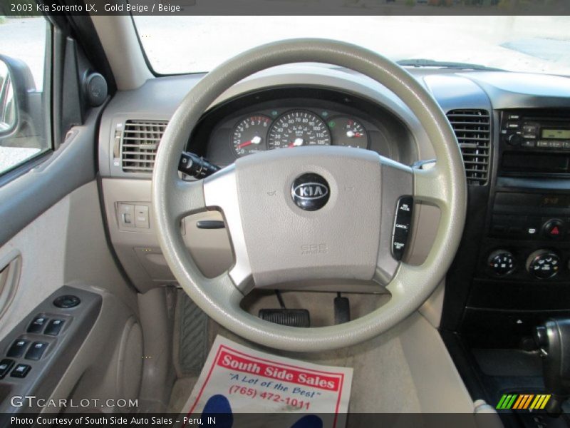 Gold Beige / Beige 2003 Kia Sorento LX