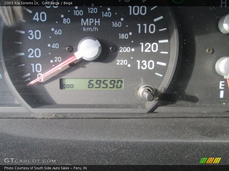 Gold Beige / Beige 2003 Kia Sorento LX