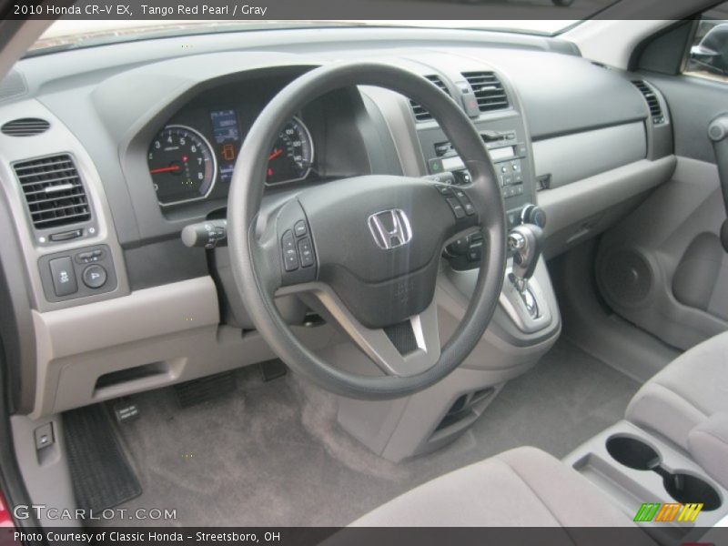 Tango Red Pearl / Gray 2010 Honda CR-V EX