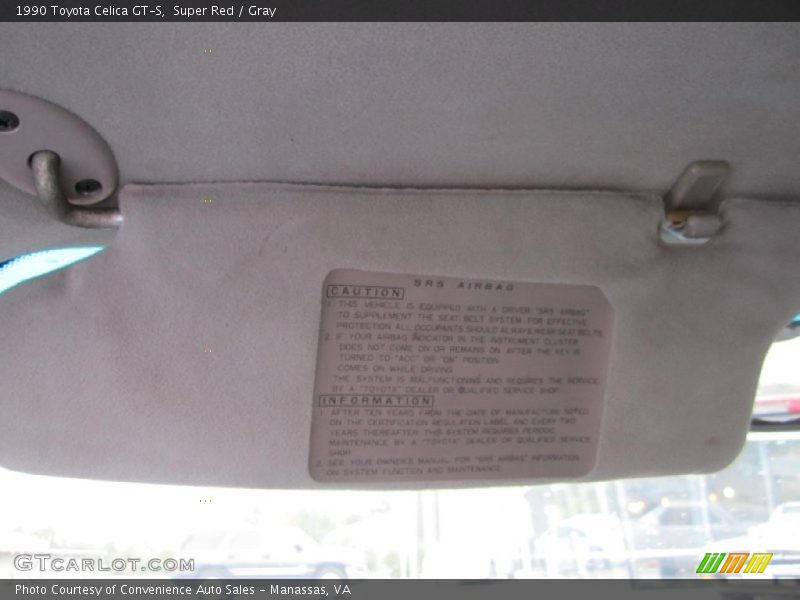 Super Red / Gray 1990 Toyota Celica GT-S