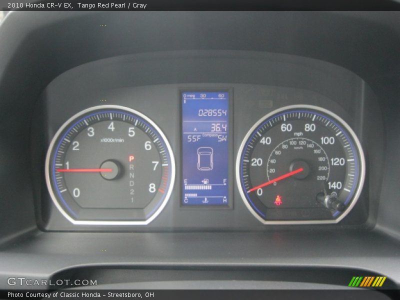 Tango Red Pearl / Gray 2010 Honda CR-V EX