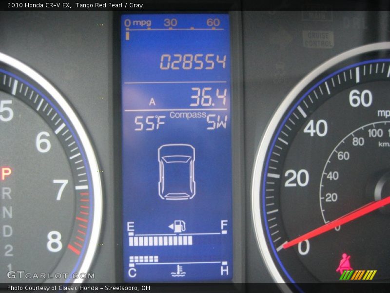 Tango Red Pearl / Gray 2010 Honda CR-V EX