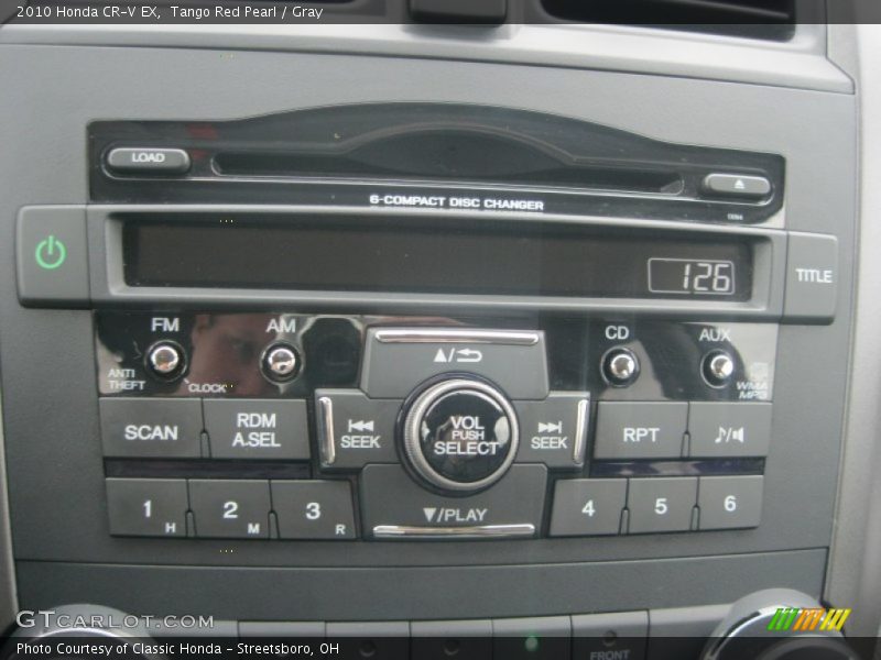 Tango Red Pearl / Gray 2010 Honda CR-V EX