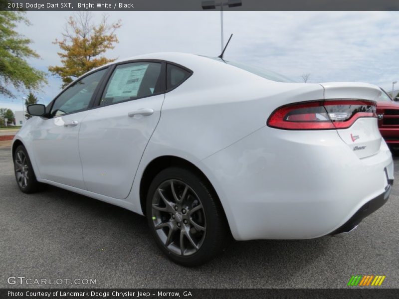 Bright White / Black 2013 Dodge Dart SXT