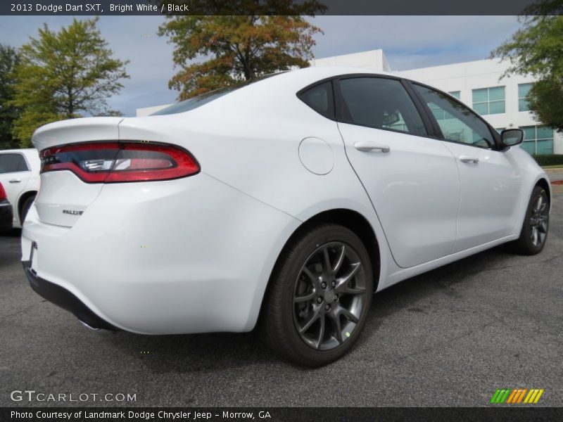 Bright White / Black 2013 Dodge Dart SXT