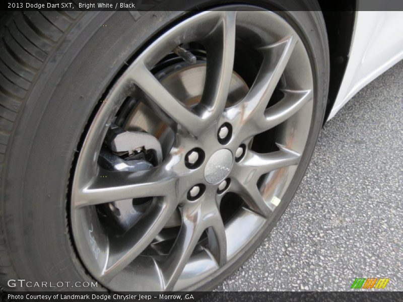Bright White / Black 2013 Dodge Dart SXT