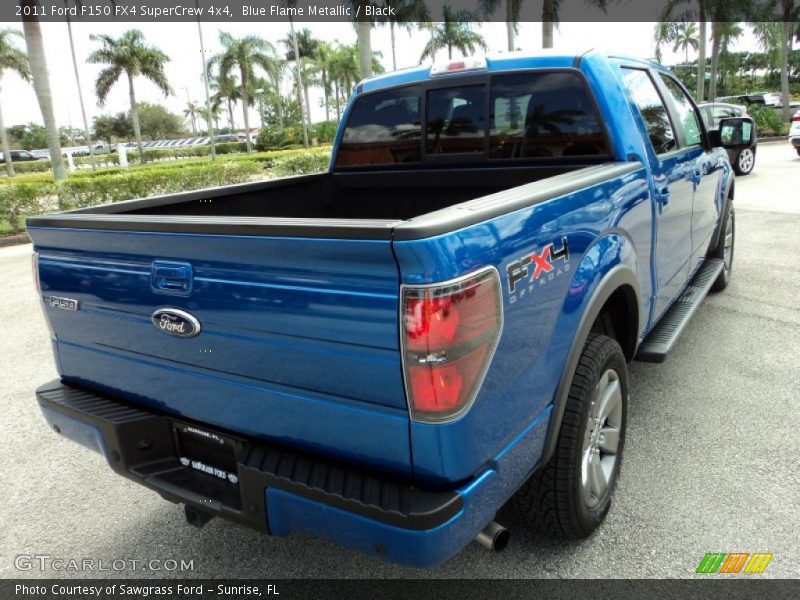 Blue Flame Metallic / Black 2011 Ford F150 FX4 SuperCrew 4x4