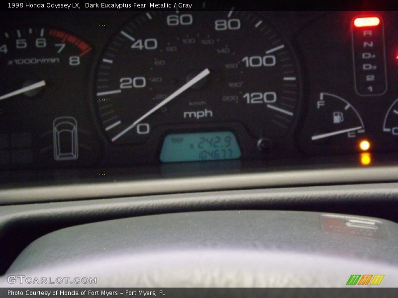 Dark Eucalyptus Pearl Metallic / Gray 1998 Honda Odyssey LX
