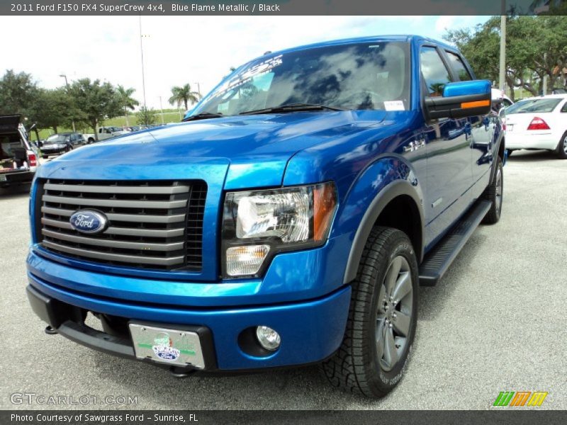 Blue Flame Metallic / Black 2011 Ford F150 FX4 SuperCrew 4x4