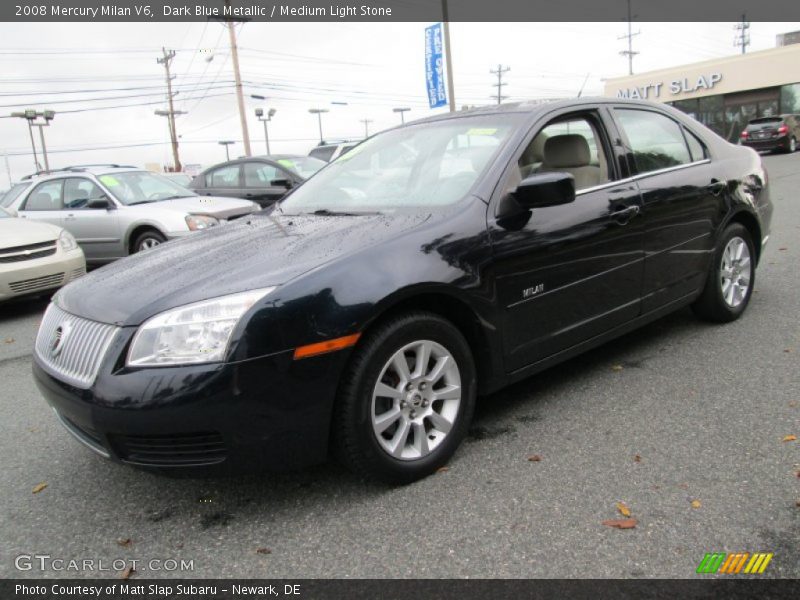 Dark Blue Metallic / Medium Light Stone 2008 Mercury Milan V6