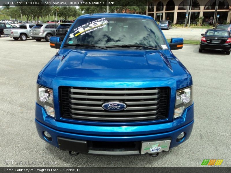 Blue Flame Metallic / Black 2011 Ford F150 FX4 SuperCrew 4x4