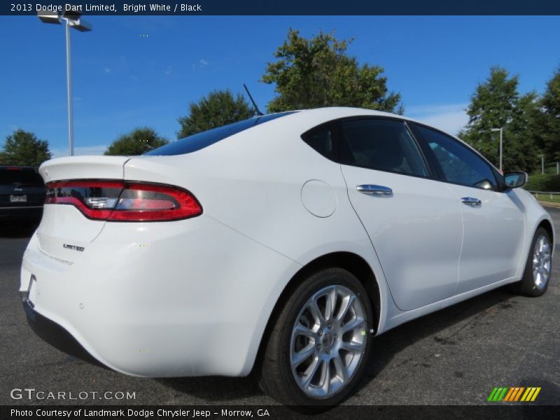 Bright White / Black 2013 Dodge Dart Limited