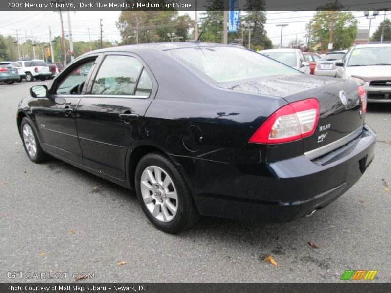 Dark Blue Metallic / Medium Light Stone 2008 Mercury Milan V6