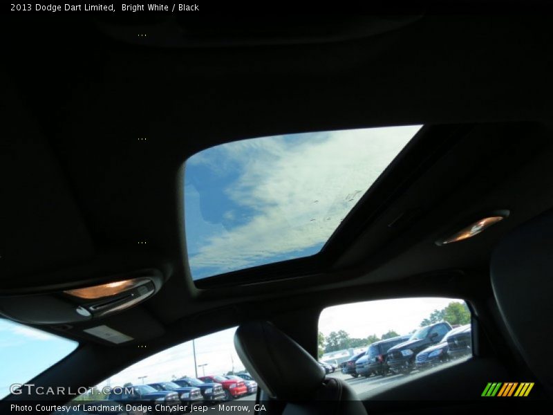 Bright White / Black 2013 Dodge Dart Limited