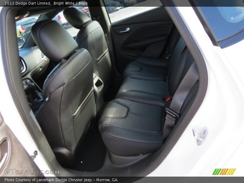Bright White / Black 2013 Dodge Dart Limited