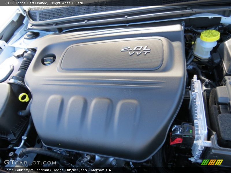 Bright White / Black 2013 Dodge Dart Limited