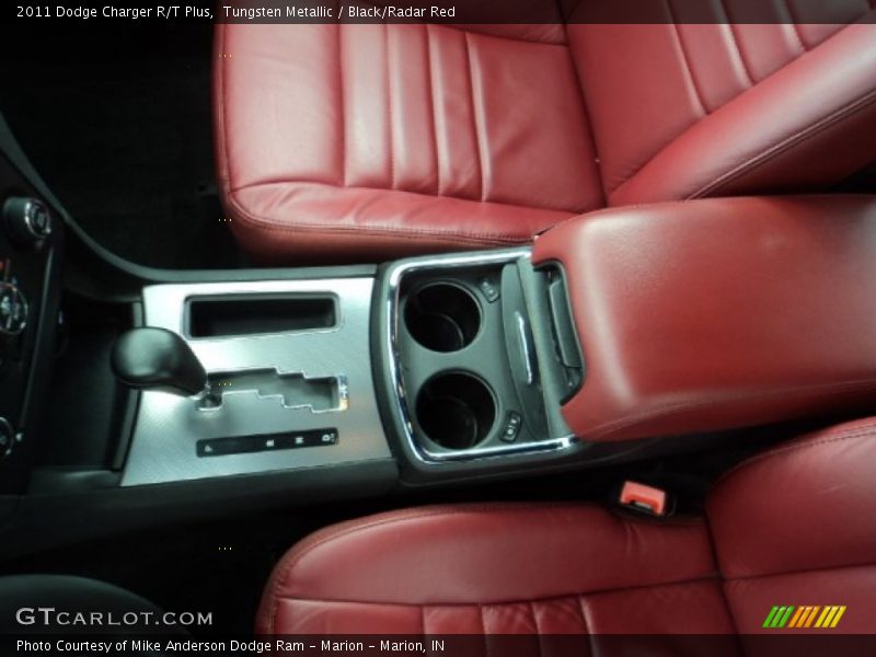 Tungsten Metallic / Black/Radar Red 2011 Dodge Charger R/T Plus