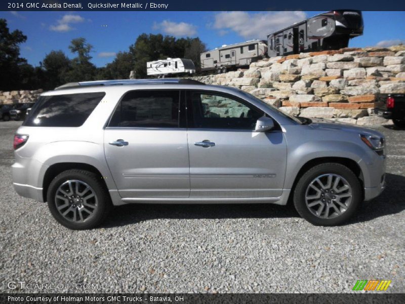 Quicksilver Metallic / Ebony 2014 GMC Acadia Denali