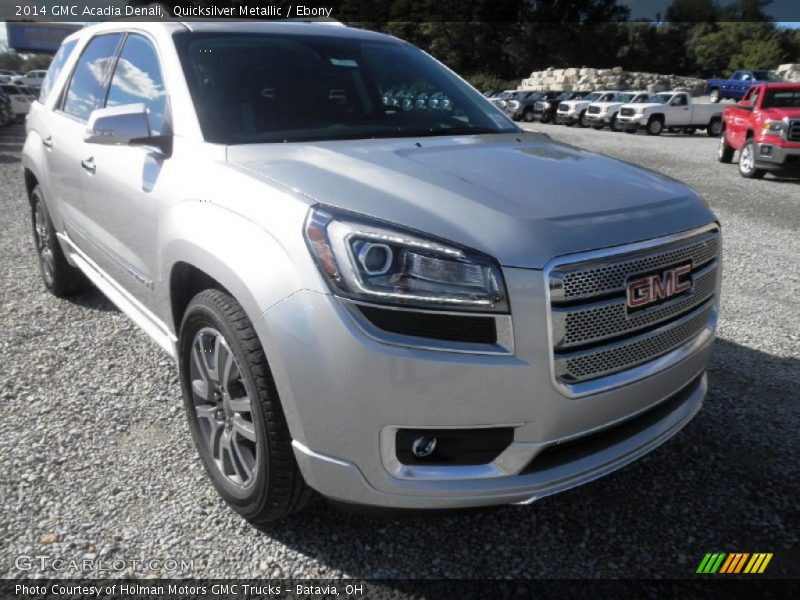 Quicksilver Metallic / Ebony 2014 GMC Acadia Denali