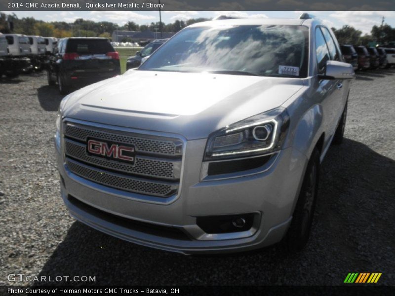 Quicksilver Metallic / Ebony 2014 GMC Acadia Denali