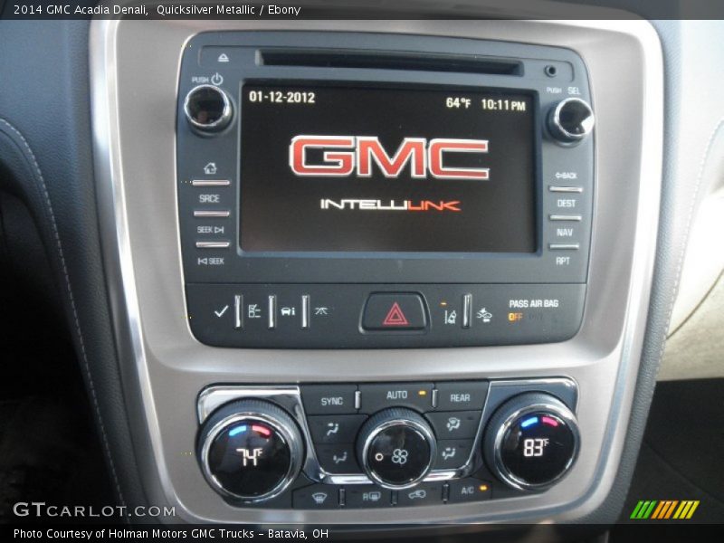 Quicksilver Metallic / Ebony 2014 GMC Acadia Denali