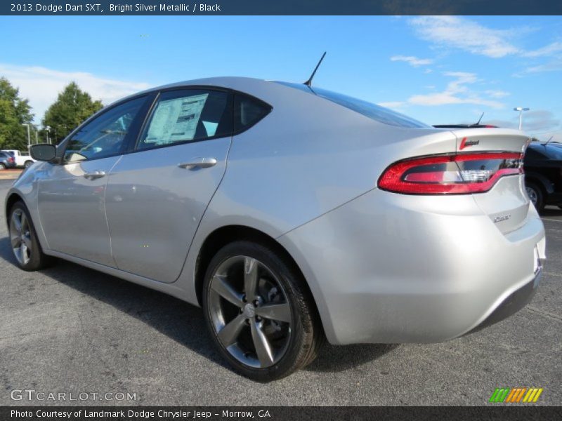 Bright Silver Metallic / Black 2013 Dodge Dart SXT