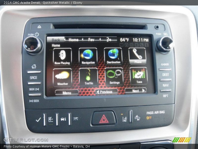 Quicksilver Metallic / Ebony 2014 GMC Acadia Denali