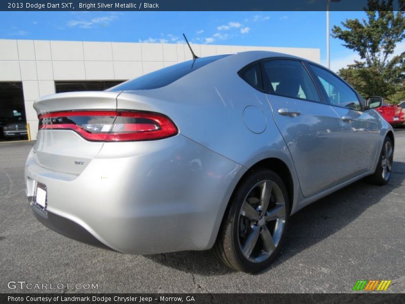 Bright Silver Metallic / Black 2013 Dodge Dart SXT