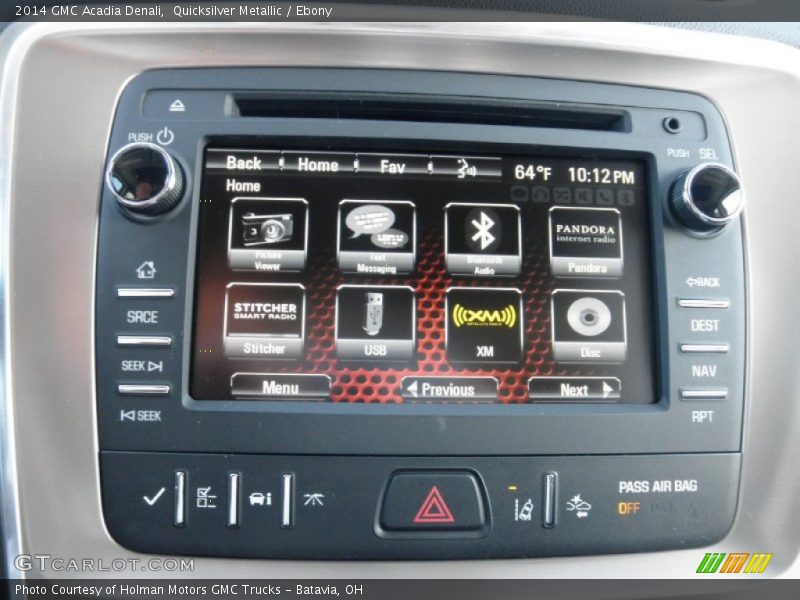 Quicksilver Metallic / Ebony 2014 GMC Acadia Denali