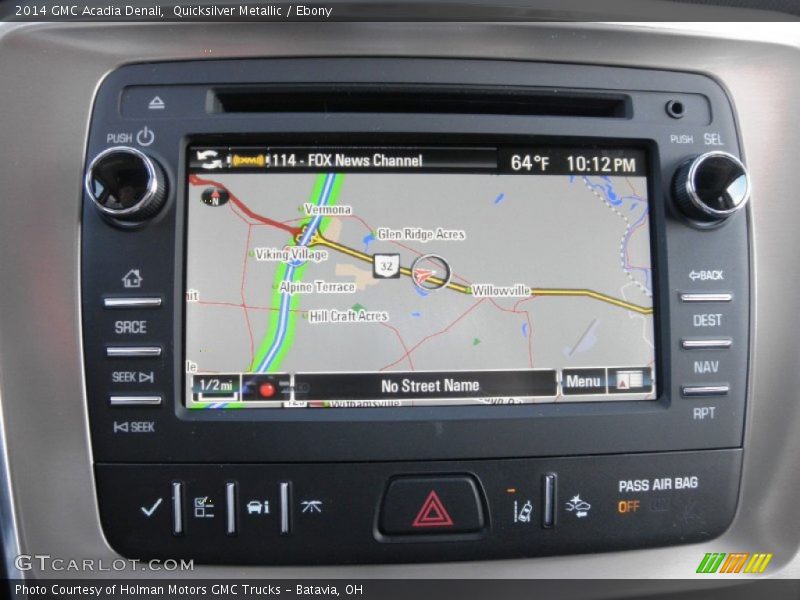 Quicksilver Metallic / Ebony 2014 GMC Acadia Denali