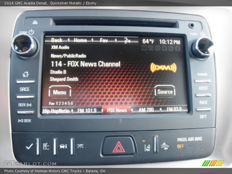 Quicksilver Metallic / Ebony 2014 GMC Acadia Denali