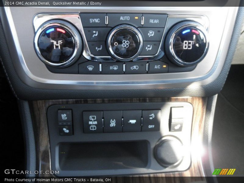 Quicksilver Metallic / Ebony 2014 GMC Acadia Denali