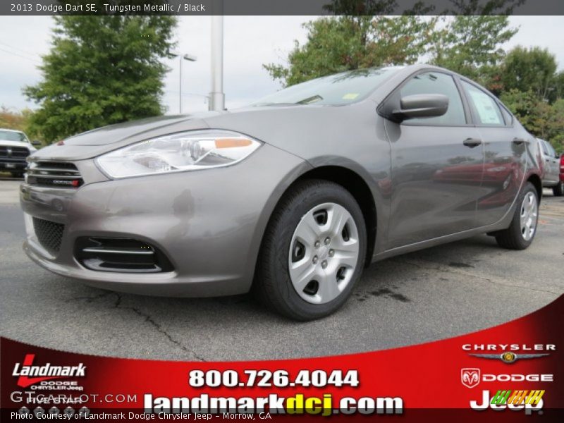 Tungsten Metallic / Black 2013 Dodge Dart SE