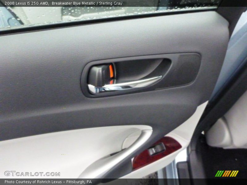 Breakwater Blue Metallic / Sterling Gray 2008 Lexus IS 250 AWD
