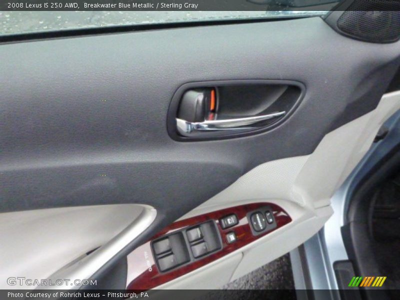 Breakwater Blue Metallic / Sterling Gray 2008 Lexus IS 250 AWD